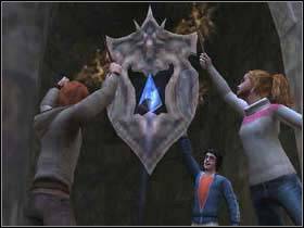 Here get rid of salamanders and cast Aqua Eructo on two salamander sources - Harry Potter and the Goblet of Fire: Defence against the dark arts - Harry Potter and the Goblet of Fire: Walkthrough - Harry Potter and the Goblet of Fire Game Guide & Walkthrough
