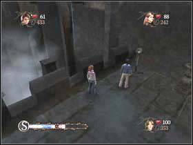 To get to the next Triwizard Shield, you have to go downstairs - Harry Potter and the Goblet of Fire: Hogwarts exterior part 2 - Harry Potter and the Goblet of Fire: Walkthrough - Harry Potter and the Goblet of Fire Game Guide & Walkthrough