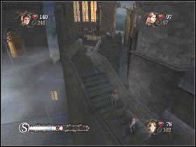 Open the gates with Carpe Retractum (C) and after a while you will get to the stairs - Harry Potter and the Goblet of Fire: Hogwarts exterior part 4 - Harry Potter and the Goblet of Fire: Walkthrough - Harry Potter and the Goblet of Fire Game Guide & Walkthrough