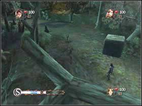 Go back and continue your way in this direction - Harry Potter and the Goblet of Fire: Forbidden forest part 2 - Harry Potter and the Goblet of Fire: Walkthrough - Harry Potter and the Goblet of Fire Game Guide & Walkthrough