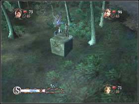 Lift it with Wingardium Leviosa (C) and move it under the hanging in midair Triwizard Shield - Harry Potter and the Goblet of Fire: Forbidden forest part 2 - Harry Potter and the Goblet of Fire: Walkthrough - Harry Potter and the Goblet of Fire Game Guide & Walkthrough