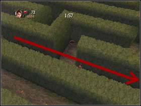 Go straight ahead and then go to the second path on the left - Harry Potter and the Goblet of Fire: Triwizard task 3 - The maze - Harry Potter and the Goblet of Fire: Walkthrough - Harry Potter and the Goblet of Fire Game Guide & Walkthrough