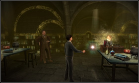 Take it, go back to the Great Staircase and approach the painting [1] leading to the Potions Classroom - The mysterious potion - Walkthrough - Harry Potter and the Half-Blood Prince - Game Guide and Walkthrough