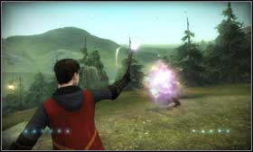 After you cross the bridge, you'll arrive at the vestibule [1] leading to the Stone Circle - Dumbledore's Office and Quidditch - Walkthrough - Harry Potter and the Half-Blood Prince - Game Guide and Walkthrough