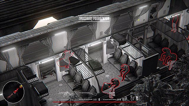 Pay attention to people sitting on seats - use them to replenish any missing health. - Mission 3 - Train | Walkthrough - Walkthrough - Hatred Game Guide & Walkthrough