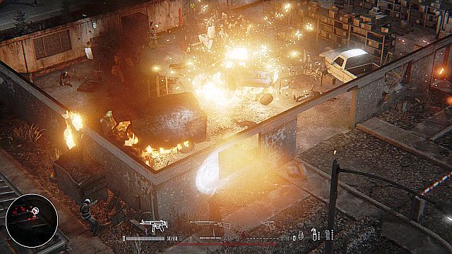 A single, well-aimed grenade will eliminate most weapon dealers. - Mission 4 - Train Station | Walkthrough - Walkthrough - Hatred Game Guide & Walkthrough