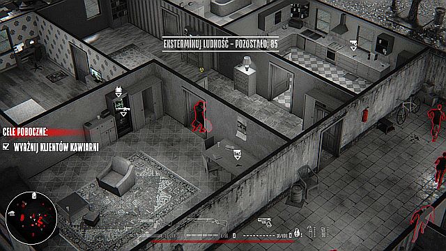 Wait for the police and kill them all in a tight corridor. - Mission 5 - Downtown | Walkthrough - Walkthrough - Hatred Game Guide & Walkthrough