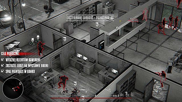 Another good spot to easily get rid of the pursuers. - Mission 5 - Downtown | Walkthrough - Walkthrough - Hatred Game Guide & Walkthrough