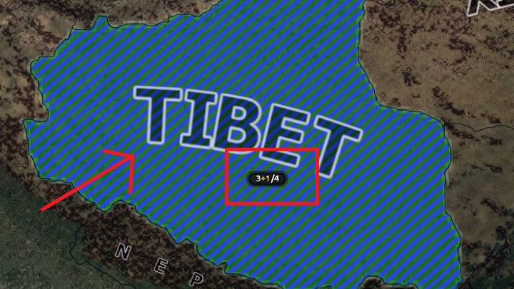 After you have selected the province, the blue area will turn striped in green and blue - 10 simple steps for beginners - Basics - Hearts of Iron IV Game Guide