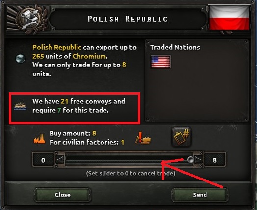 Another window will pop up, where you examine the course of trading transactions - 10 simple steps for beginners - Basics - Hearts of Iron IV Game Guide