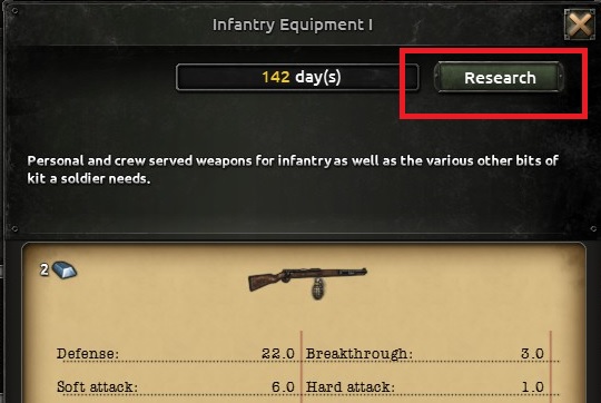 After you view the information, click the button marked in the above screenshot - 10 simple steps for beginners - Basics - Hearts of Iron IV Game Guide