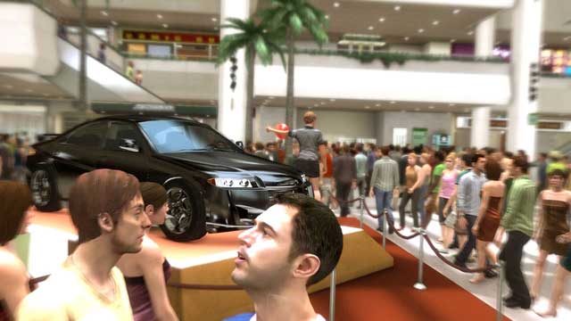 Look for a red balloon in the crowd and keep moving towards the exit - Prologue | Heavy Rain Walkthrough - Walkthrough - Heavy Rain Guide