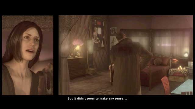 Use a bit of force to get into Laurens room. Soon the things will calm down - Sleazy Place | Heavy Rain Walkthrough - Walkthrough - Heavy Rain Guide
