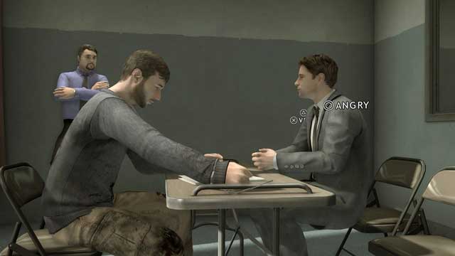 The interrogation will be short but factual - Fugitive | Heavy Rain Walkthrough - Walkthrough - Heavy Rain Guide