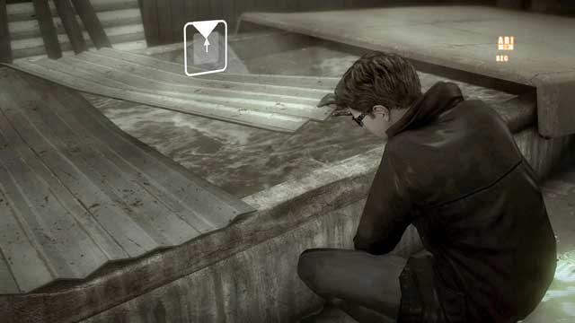 The acid pool is the most important part of the room - the scene will change dramatically after examining it - Mad Jack | Heavy Rain Walkthrough - Walkthrough - Heavy Rain Guide