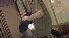 You will have to fight him in a series of QTE - Chapters: Prologue - Hassans Shop | Heavy Rain achievements - List of achievements - Heavy Rain Guide