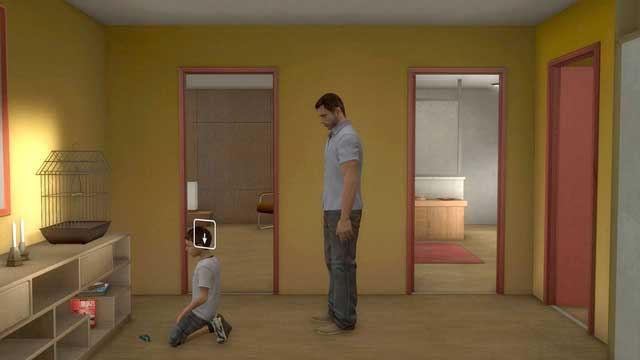 Shaun is sad after losing his pet. Sadly, you cant do anything about it - Prologue | Heavy Rain Walkthrough - Walkthrough - Heavy Rain HD Guide