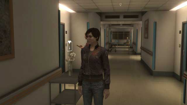 Pick the flower from the corridor - you can do it only after the initial conversation with Ann - Ann Sheppard & The Rat | Heavy Rain Walkthrough - Walkthrough - Heavy Rain HD Guide