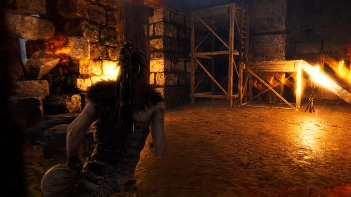 Enter the broken tower and unlock the door. - Hellblade Senuas Sacrifice: The third gate in Valravns Lair - Valravns Lair - Hellblade: Senuas Sacrifice Game Guide