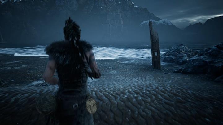The coast contains a number of runes that depict the next part of Sigmunds story - Hellblade Senuas Sacrifice: The beach in Helheim - Journey to Helheim - Hellblade: Senuas Sacrifice Game Guide