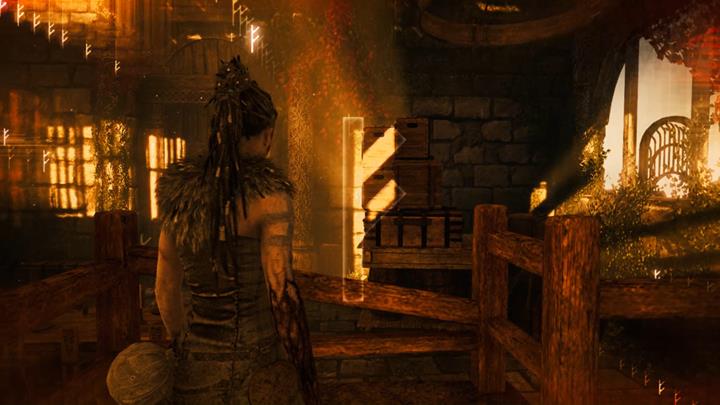 Use the rune to unlock the door - Hellblade Senuas Sacrifice: First shard - The Story of Baldr - Forging Gramr - Hellblade: Senuas Sacrifice Game Guide