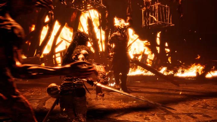 Focus on dodging the powerful strikes. - Hellblade Senuas Sacrifice: Fourth gate and fight with Surt - Surts Realm - Hellblade: Senuas Sacrifice Game Guide