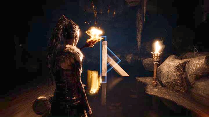 The first rune. - Hellblade Senuas Sacrifice: Entering Fenrirs Lair in Land of the dead - Land of the dead - Hellblade: Senuas Sacrifice Game Guide