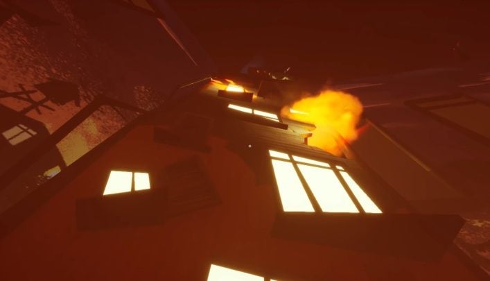 After collecting the pillow, run to a burning skyscraper - Stage 3 - Fire in the House | Hello Neighbor Hide and Seek Walkthrough - Walkthrough - Hello Neighbor Hide and Seek Guide