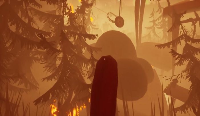 After activating the lever, jump on the item shown on the screen above - Stage 3 - Fire in the House | Hello Neighbor Hide and Seek Walkthrough - Walkthrough - Hello Neighbor Hide and Seek Guide