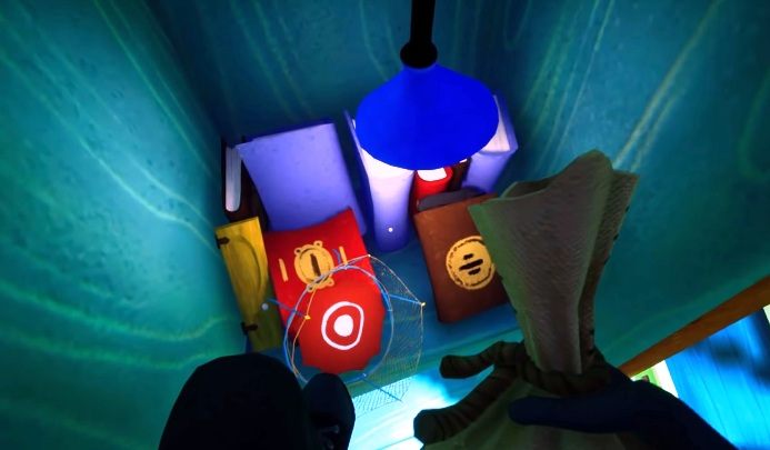 In this yard, you will have to jump on a trampoline - How to get the golden key in Hello Neighbor Hide and Seek? - FAQ - Hello Neighbor Hide and Seek Guide