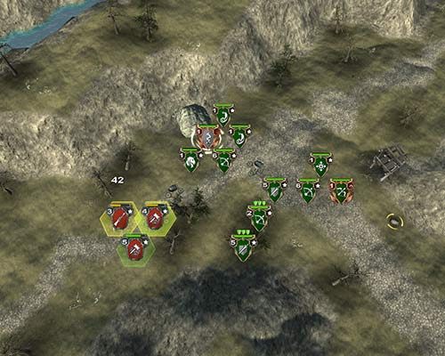 Sylvius is very efficient at stopping attackers. He can root them in place and create a barricade obstructing the way for charging enemy units. - Mission 22 - Safety Line | Elves Campaign - Elves Campaign - Hex Commander Game Guide