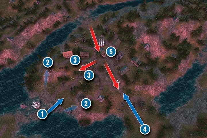 Instead of a conversation, you will participate in another series of skirmishes with the Elves - Mission 16 - Esadorei - Dwarves Campaign Walkthrough - Dwarves Campaign - Hex Commander Game Guide