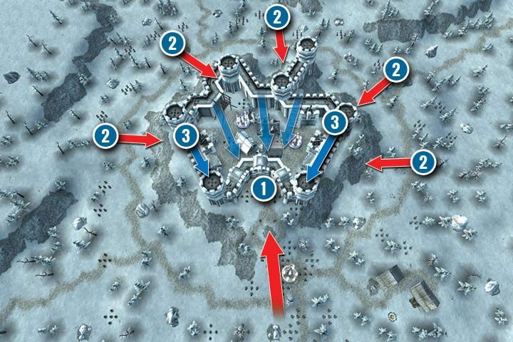 The Dwarven fortress is being attacked by the Elves - Mission 11 - Thaldarom - Dwarves Campaign Walkthrough - Dwarves Campaign - Hex Commander Game Guide
