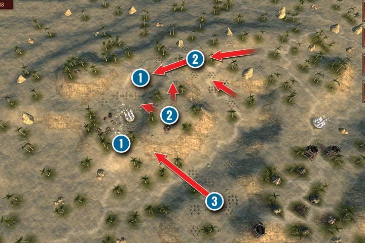 This mission requires you to eliminate Orcs and Wyverns on the map - Mission 12 - Wyvern Trouble - Dwarves Campaign Walkthrough - Dwarves Campaign - Hex Commander Game Guide