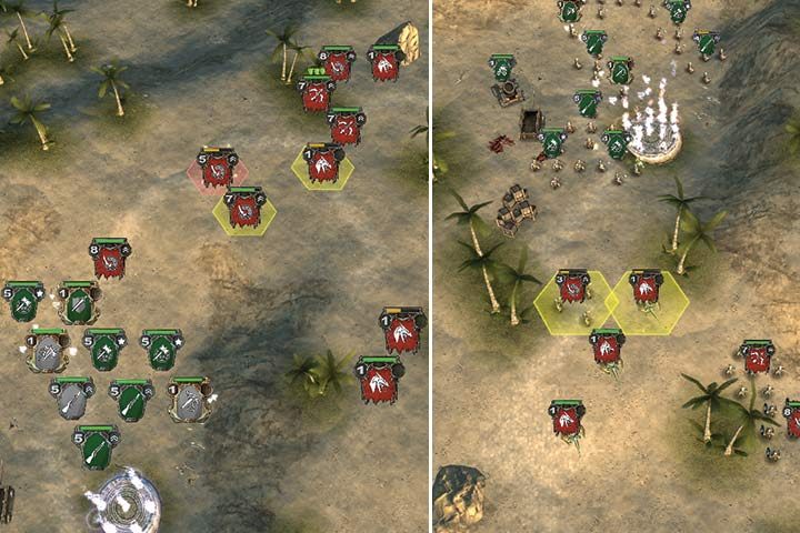 The key to success is to block your enemies. Thanks to that, you will face fewer enemies at the same time. - Mission 12 - Wyvern Trouble - Dwarves Campaign Walkthrough - Dwarves Campaign - Hex Commander Game Guide