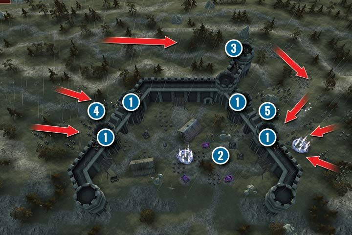 The Dwarven fortress is under the attack of both Orcs and Goblins - Mission 20 - Returning to Ironhold - Dwarves Campaign Walkthrough - Dwarves Campaign - Hex Commander Game Guide