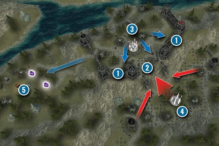 Defending Drogor is a typical defense mission - Mission 17 - Defense of Drogor | Greenskins Campaign - Greenskins Campaign - Hex Commander Game Guide