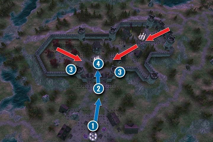 This mission is a long siege of Avodany - Mission 22 - Ruins of Avodany - Dwarves Campaign Walkthrough - Dwarves Campaign - Hex Commander Game Guide