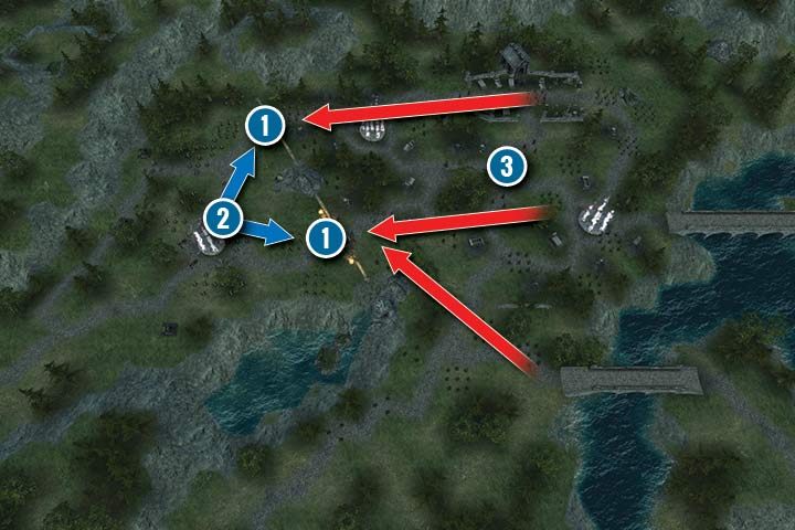 Your goal is to eliminate all the enemies - Mission 23 - Avodany Graveyard - Dwarves Campaign Walkthrough - Dwarves Campaign - Hex Commander Game Guide