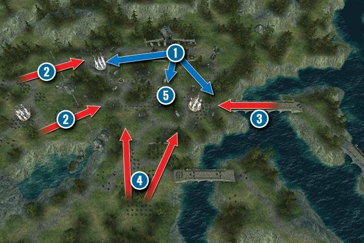 Defend the recently captured cemetery - Mission 24 - The Mage King - Dwarves Campaign Walkthrough - Dwarves Campaign - Hex Commander Game Guide