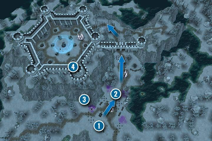 Defeat Lixius defenders placed around the tomb - Mission 29 - Before the Tomb - Dwarves Campaign Walkthrough - Dwarves Campaign - Hex Commander Game Guide