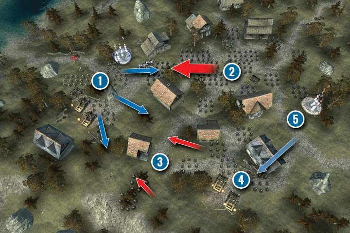 In this mission you will receive two catapults - Mission 6 - Myrefall | Greenskins Campaign - Greenskins Campaign - Hex Commander Game Guide