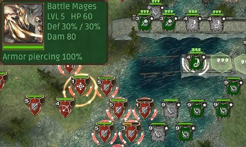 The mages of each nation are unique and powerful units - Battle Mages | Orcs Units - Greenskin (Orcs) - Hex Commander Game Guide