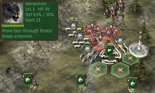 The warwolves are a special type of wolf that is made for combat - Warwolves | Orcs Units - Greenskin (Orcs) - Hex Commander Game Guide