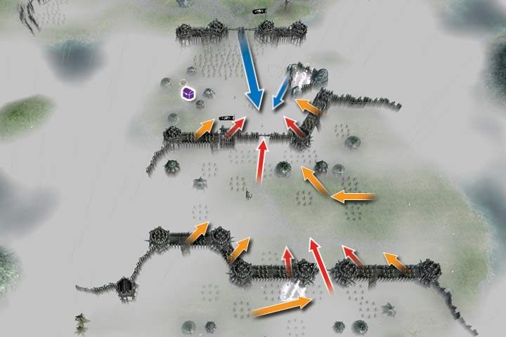 The armies defending the second and the third defense line are similar to the first one - Mission 18 - Gor Zubul | Campaign - Human Campaign - Hex Commander Game Guide