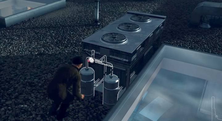 Ventilation system on the roof. - Hitman 2: Murdering Alma Reynard - Nightcall walkthrough - Nightcall (Hawkes Bay) - Hitman 2 Guide
