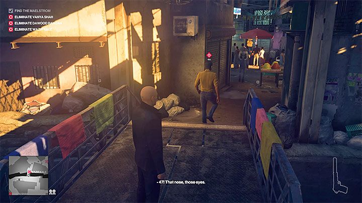 If you play on easy or normal, the game will mark a few potential candidates for being the Maelstrom - Hitman 2: Maelstrom - how to identify? - Chasing a Ghost walkthrough - Chasing a Ghost (Mumbai) - Hitman 2 Guide