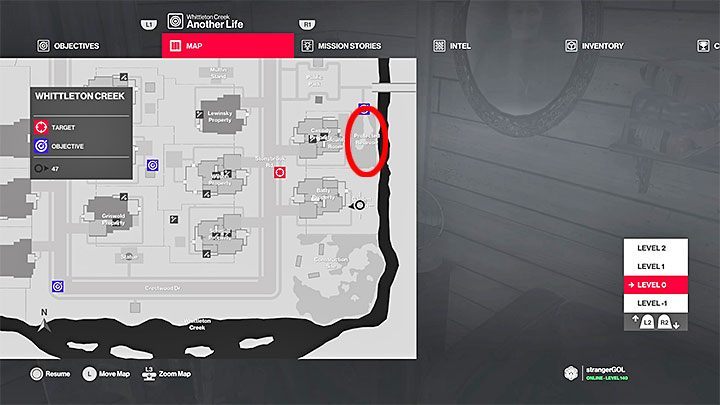 The first location where you can obtain lethal poison is the Reservoir, which has been marked in the picture above - Hitman 2: Lethal poison - where to find? Another Life walkthrough - Another Life (Whittleton Creek) - Hitman 2 Guide