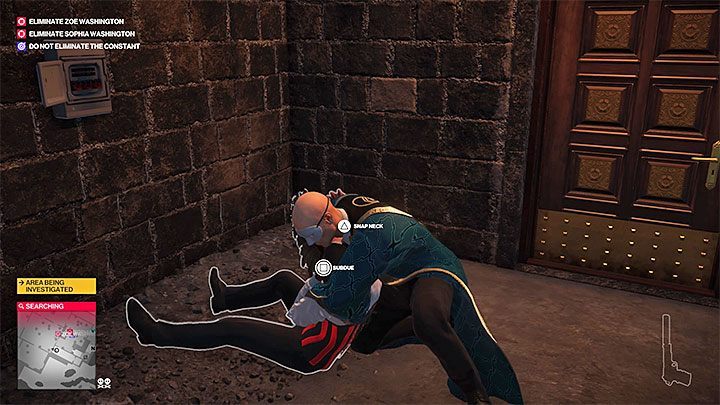 The Castle Staff disguise can be acquired after reaching the north-eastern balcony on the fifth floor shown in the screenshot below (it is adjacent to the Architect Lounge) - Hitman 2: Obtaining first disguise - The Ark Society walkthrough - The Ark Society (Isle of Sgail) - Hitman 2 Guide