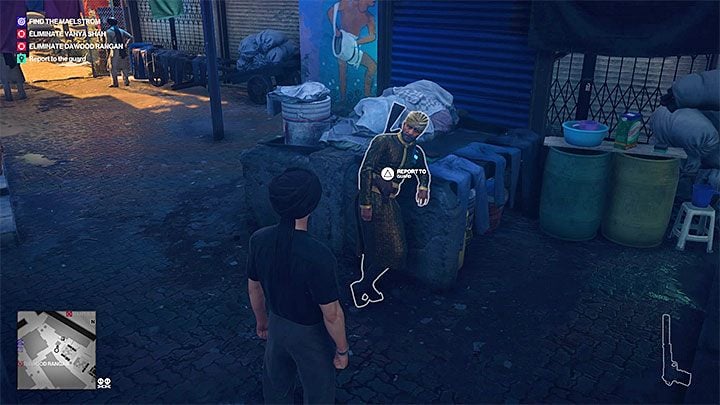 After that, reach the south-east exit from the laundry (this is the area where you eavesdropped the conversation) - Hitman 2: Story Missions - Chasing a Ghost walkthrough - Chasing a Ghost (Mumbai) - Hitman 2 Guide